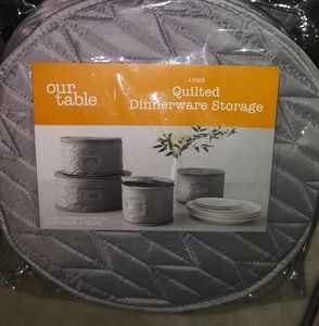 2 New Dinnerware storage sets